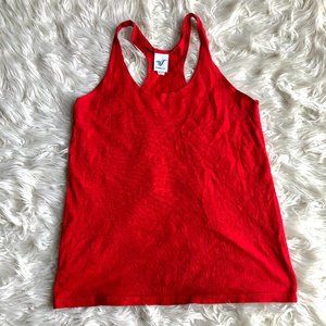 Varsity Tank Red Medium Top